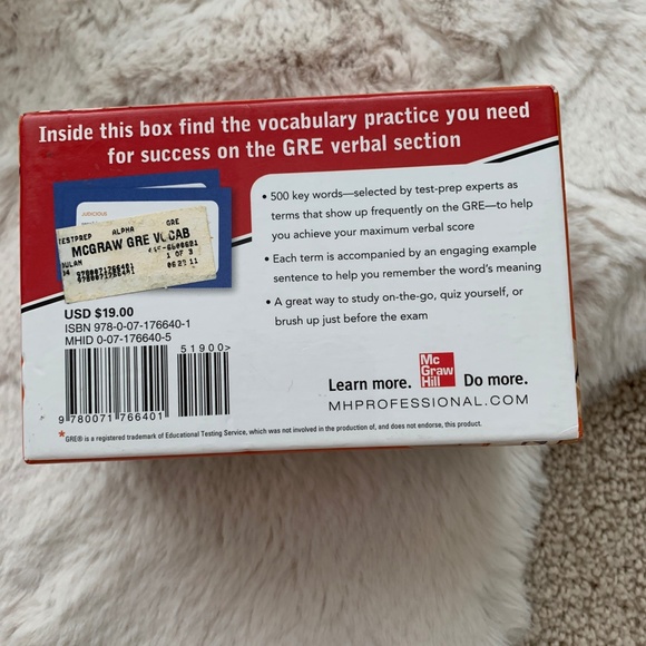 GRE Test Prep Workbook and Flashcards - Picture 5 of 7